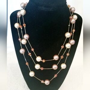 Elegant Multi-Strand Vintage Pearl Necklace